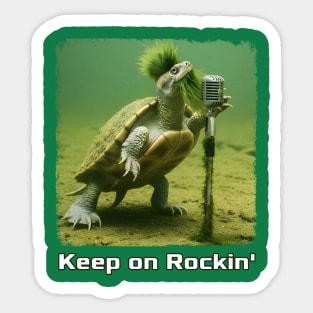 The Mary River Turtle, Keep on Rockin' in Australia Sticker